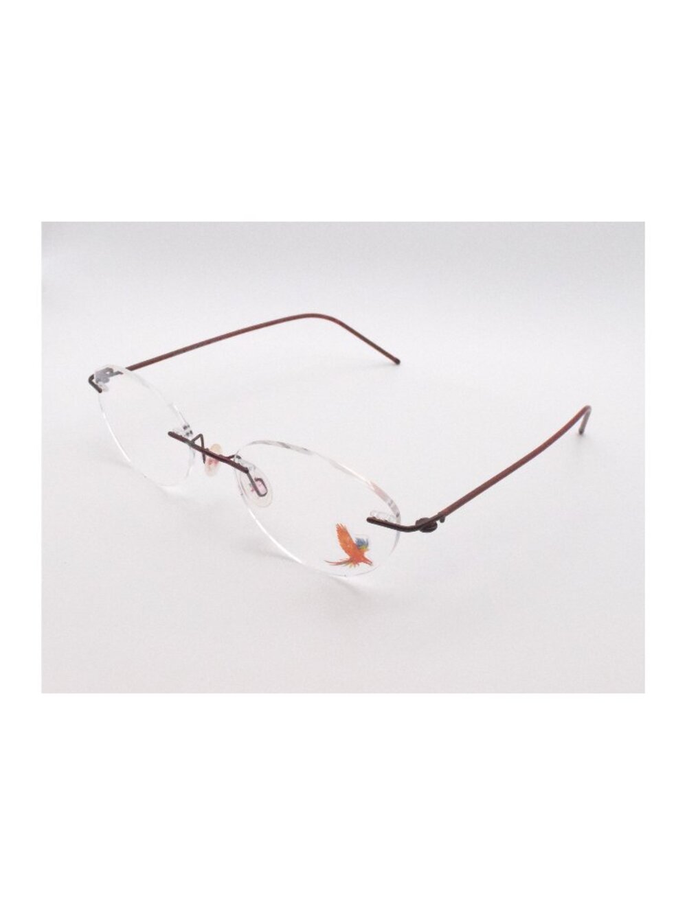 Maui Jim Eyeglasses MJO 2002-37 Rimless Burgundy Metal Frames 50 mm